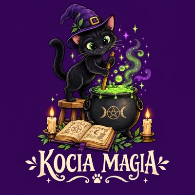 Kocia magia – grafika na koszulce